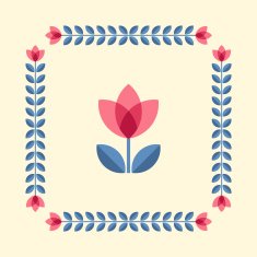 Scandinavian flowers N24