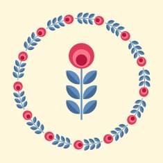 Scandinavian flowers N25