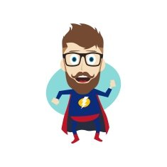 Superhero Cartoon N35