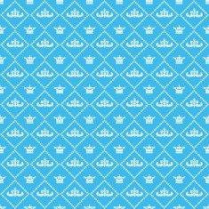 Seamless pattern Blue Vector N23