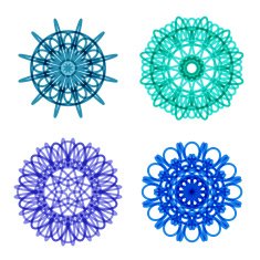 Ornament round set with mandala N9