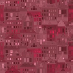 Night city Vector background vintage houses N9