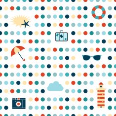Summer polka dot pattern