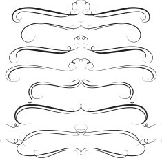 Calligraphic swirl