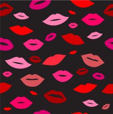 Lips pattern background vector illustration N5
