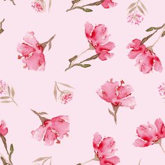 Watercolor flower pattern N162