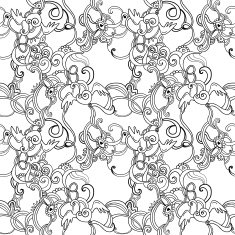 Cute floral seamless pattern background N12