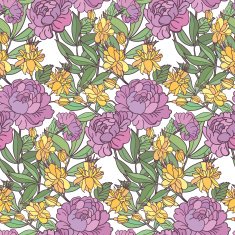 Cute floral seamless pattern background N13