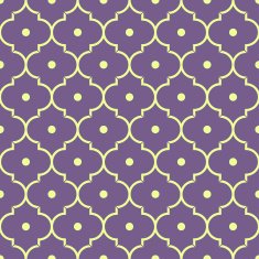 purple quatrefoil pattern