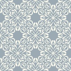 Seamless circle vintage flower pattern N27
