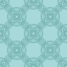 Seamless circle vintage flower pattern N36