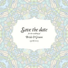 Beautiful abstract wedding invitation N5