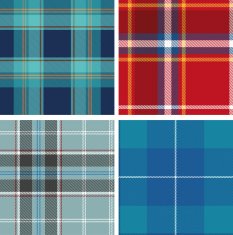 Set of seamless tartan patterns N8