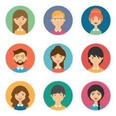 Set of vector avatars