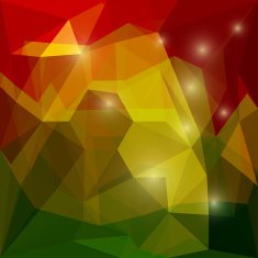 Abstract bright polygonal triangular background with glaring lights for design N69