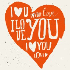 Set of labels for design love N4