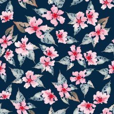 Spring flowers seamless pattern
