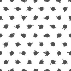 Seamless Black and White Pattern Polka Dot Texture