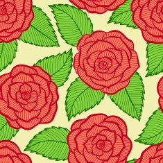 beautiful seamless pattern in roses and leaves lace N2