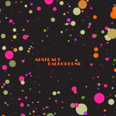 Abstract colorful frame of circles N8