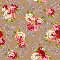 Rose paisley pattern N6