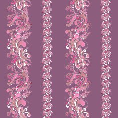 vertical stripes with indian ornament N3