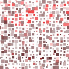 Mosaic red seamless pattern on white background Vector