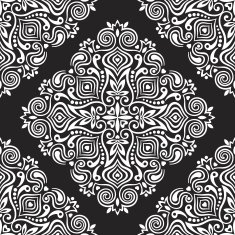 Seamless background with abstract ethnic pattern N8