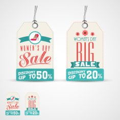 Tag or label for International Women's Day celebration N4