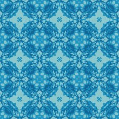 Seamless circle vintage flower pattern background N2