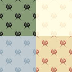 Set of seamless vintage patterns N72
