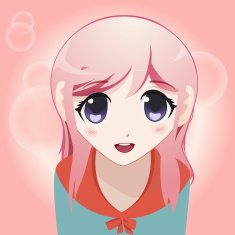Manga Girl Illustration N15