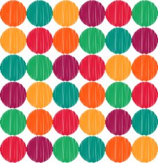 seamless circle dots scribble pattern N2