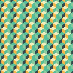 Abstract seamless geometric background with cubes N2