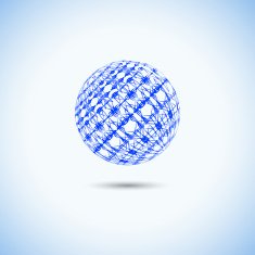 abstract blue net ball pattern for design