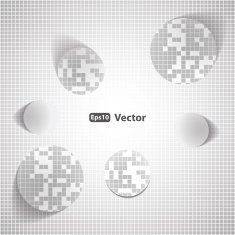 Abstract Background - Circles with Drop Shadows