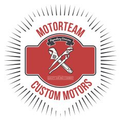 Motorteam Custom motors T-shirt graphic Vector