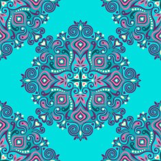 Seamless background with abstract ethnic pattern N9