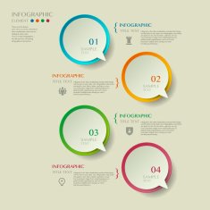 modern vector abstract speech bubble infographic elements N2