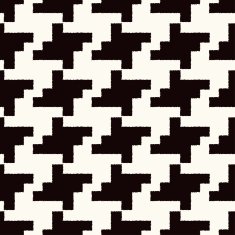 seamless black and white houndstooth checkered pattern