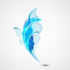 Beautiful shiny blue abstract design