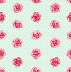 Flower seamless pattern with roses Vector illustration N2