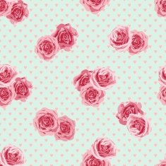 Flower seamless pattern with roses Vector illustration N3