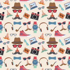 Hipster seamless pattern N14