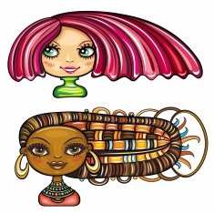 Beautiful girls with cool hair styles 1