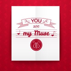 Valentine's Day typography vector illustration N26