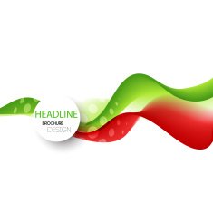 Abstract curved lines background Template brochure design N68