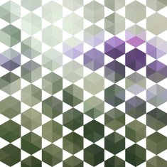 Retro pattern of geometric hexagon shapes N4