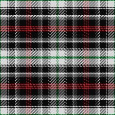 vector seamless pattern Scottish tartan panda