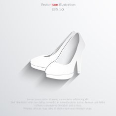 Vector woman boots web icon N18